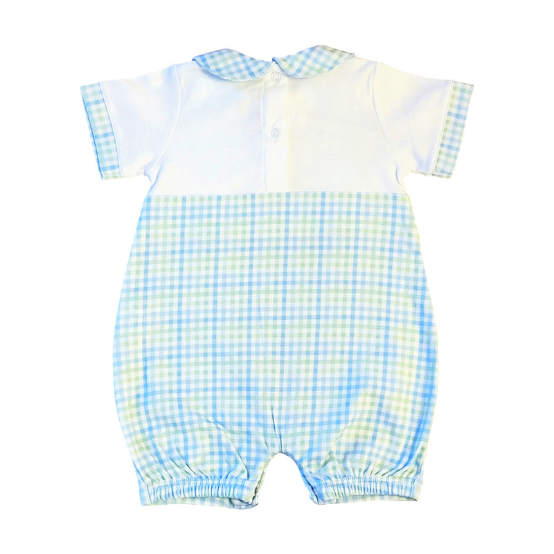Baby Boy's "Christina & Cameron" Pima Cotton Romper - Little Threads Inc. Children's Clothing