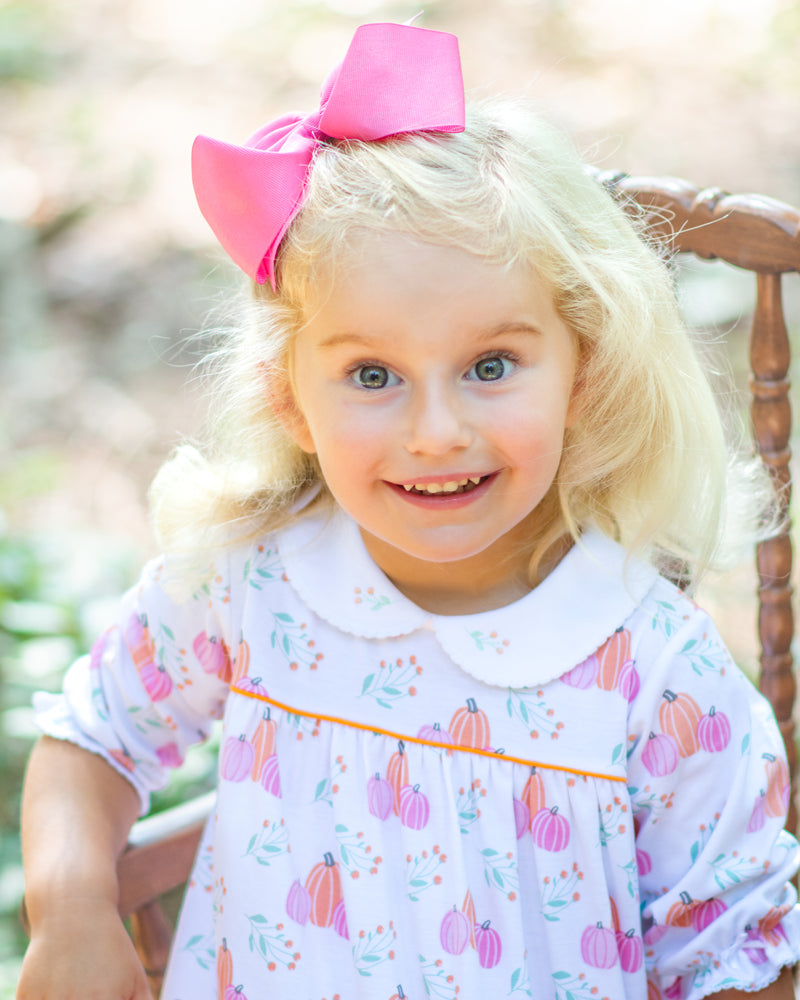 Girl's "Fall Pumpkin" Float  Dress - Little Threads Inc. Children's Clothing