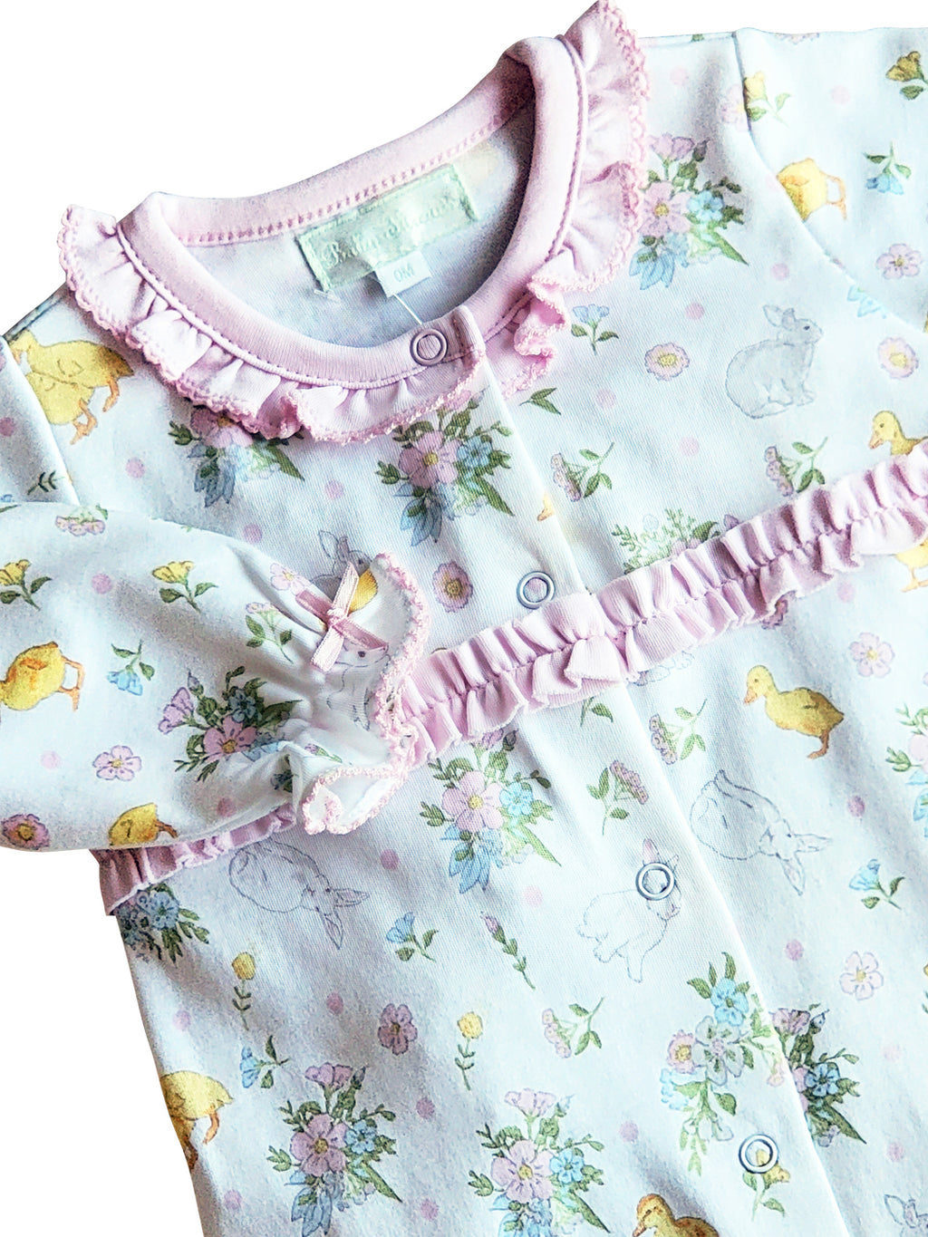 Easter Floral Baby girl converter gown - Little Threads Inc. Children's Clothing