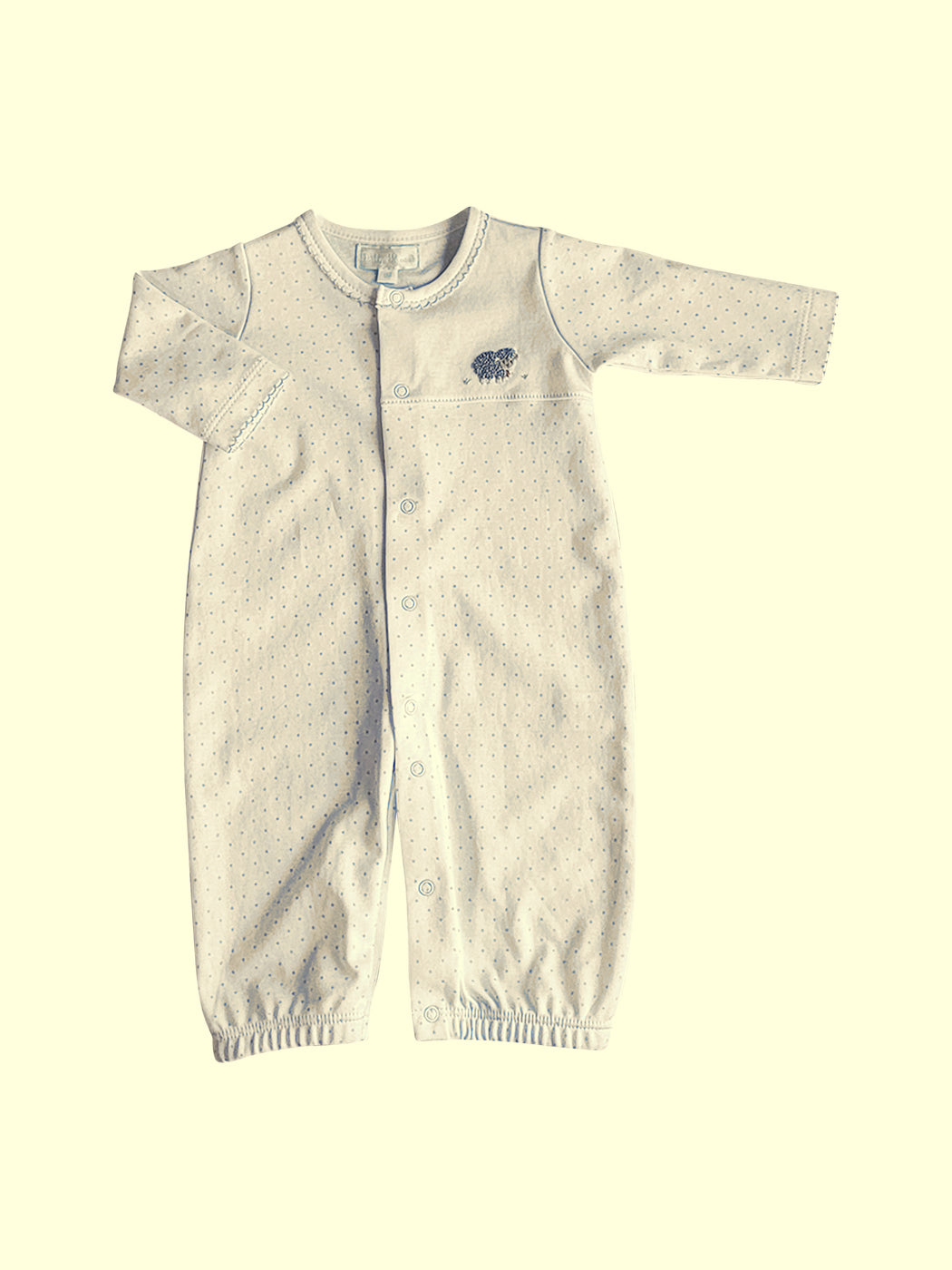 Sheep Unisex - baby converter gown Pima Cotton