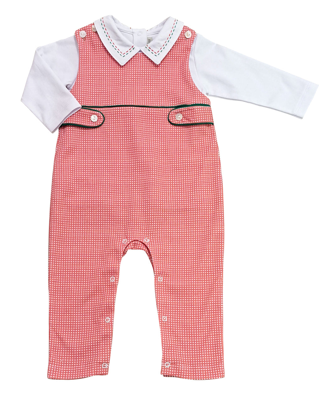 Christmas bows and Mistletoe Boy's Longall Set - Little Threads Inc. Children's Clothing