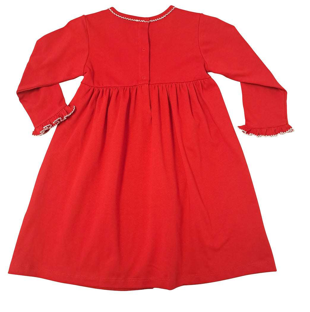 Christmas Nutcracker Red Long sleeve Girl's Float dress - Little Threads Inc. Children's Clothing
