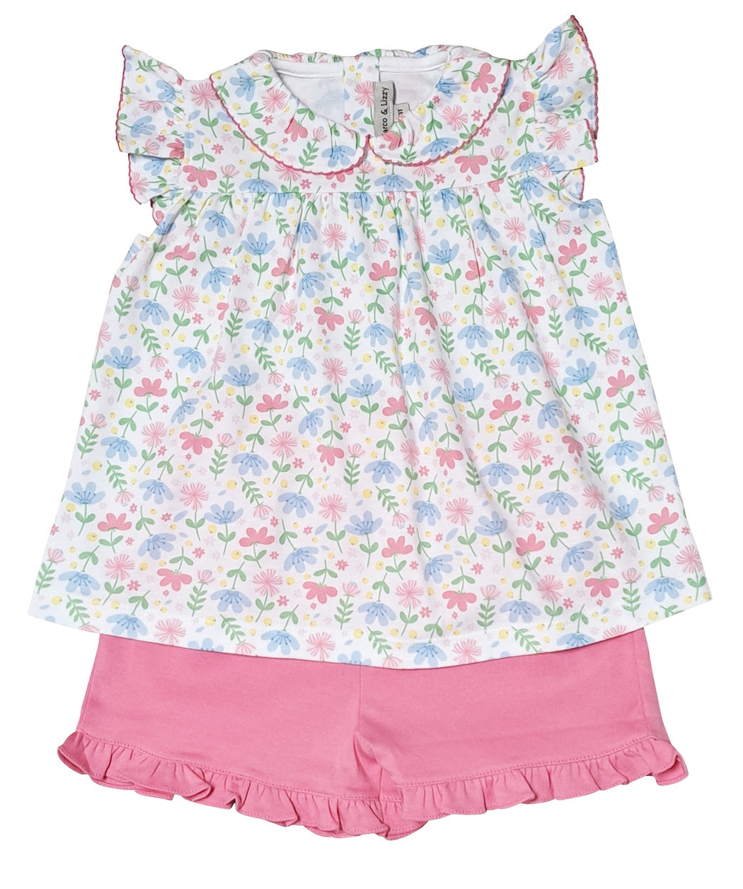 Girl's Short set - Palm Beach Collection Pima Cotton - Little Threads Inc. Children's Clothing
