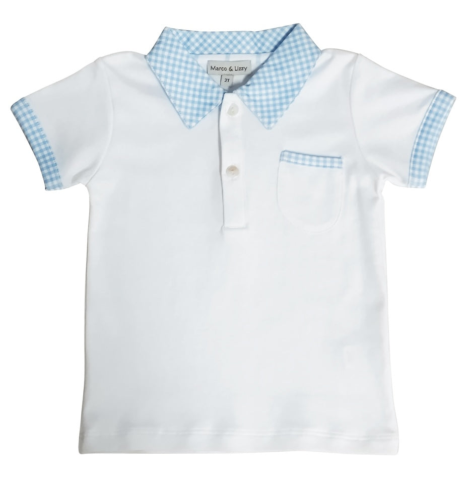 Boys Pima cotton Polo shirt and short set - Little Threads Inc. Children's Clothing