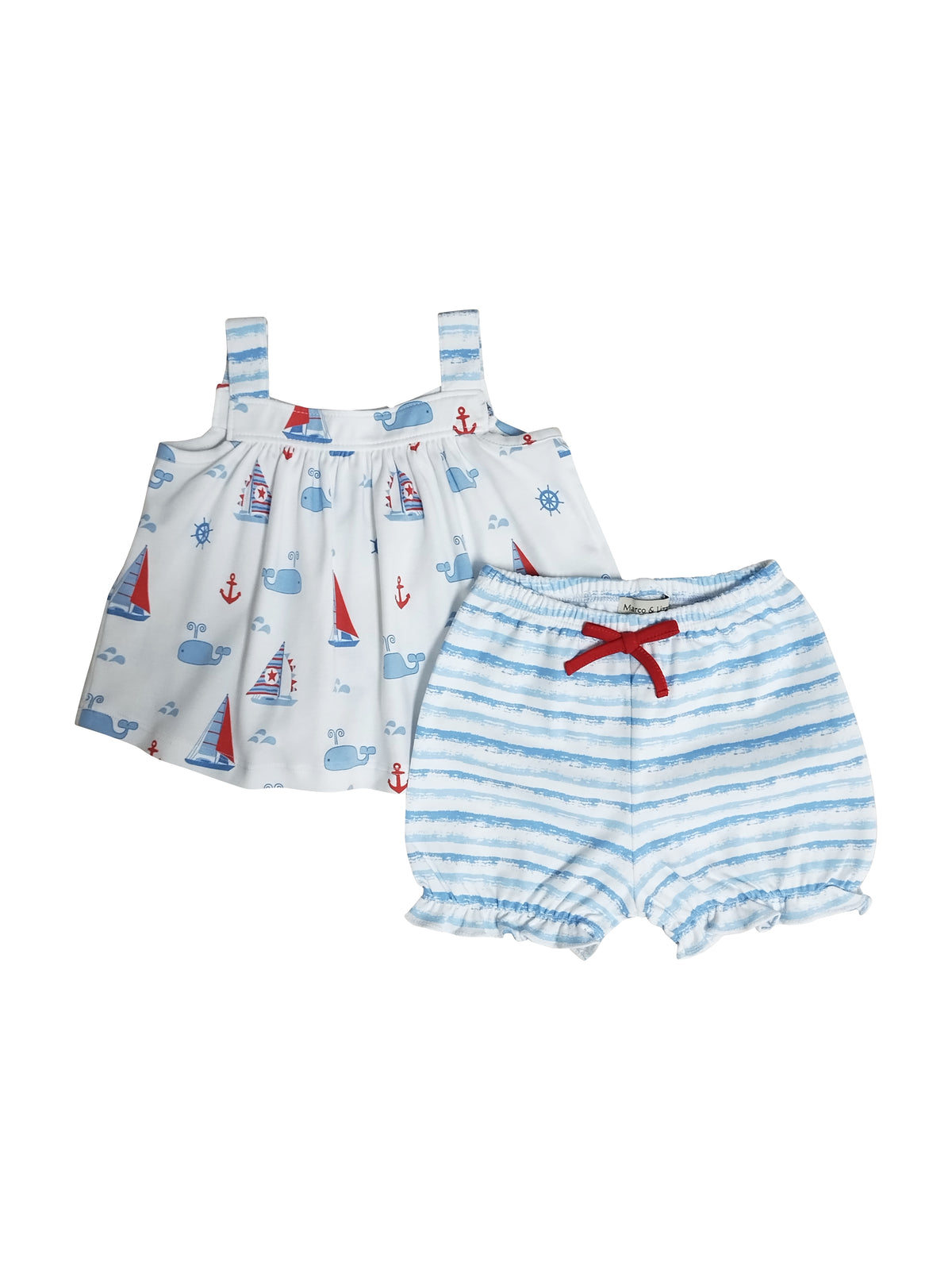 Nantucket Whales Short Set - Little Threads Inc. Children's Clothing