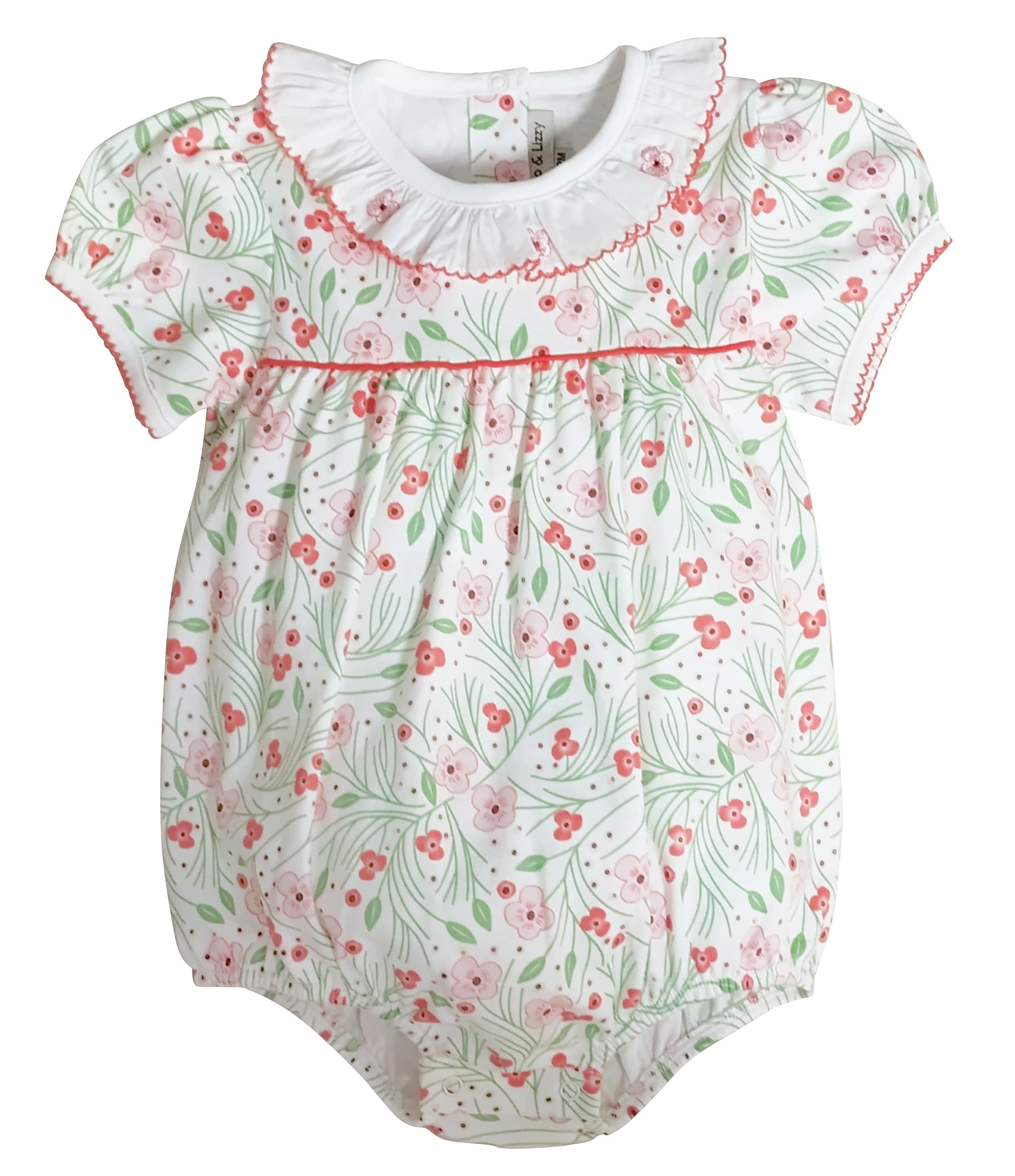 Cherry Blossoms Baby Girl's Bubble - Little Threads Inc. Children's Clothing