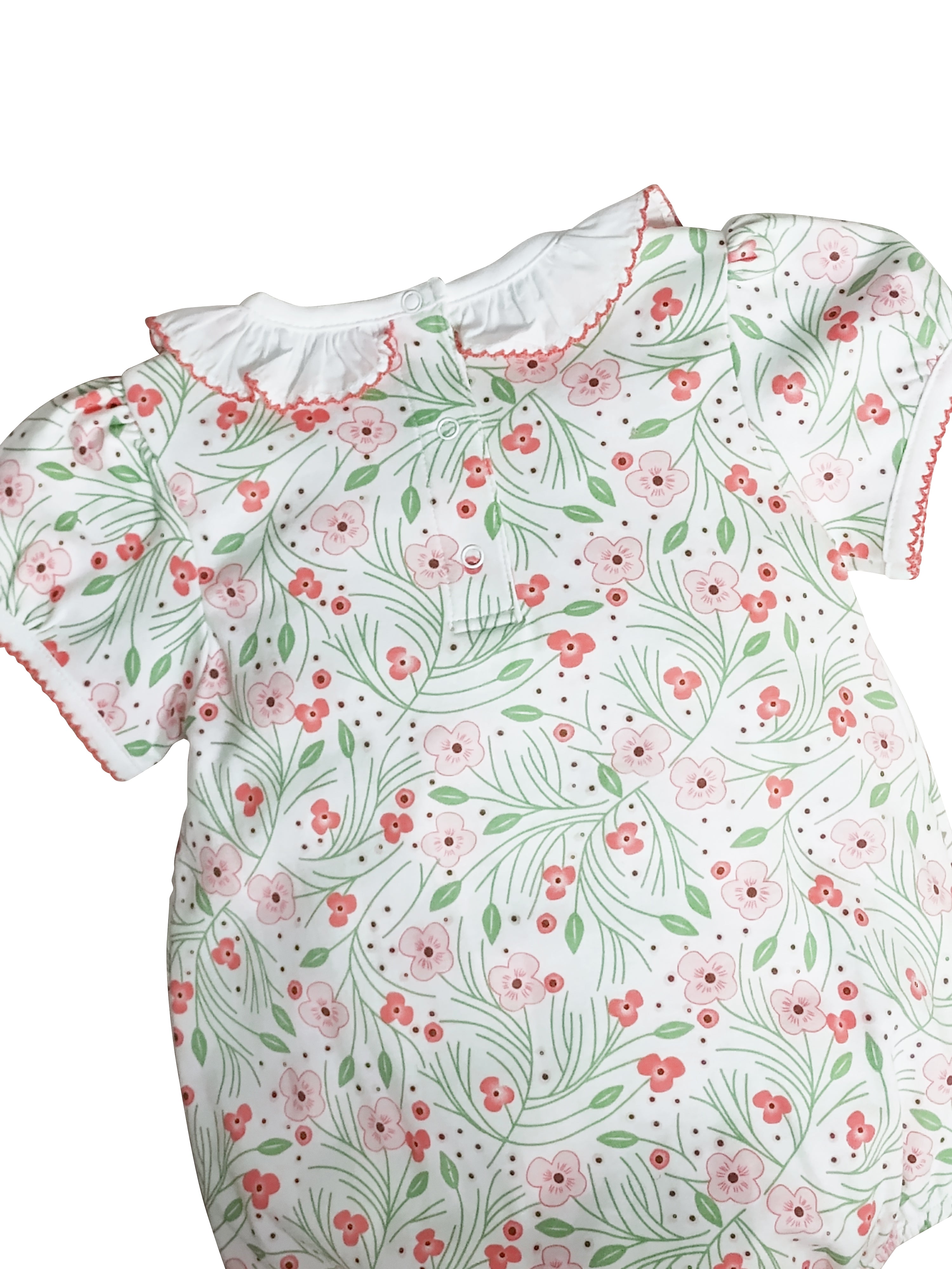 Cherry Blossoms Baby Girl's Bubble - Little Threads Inc. Children's Clothing