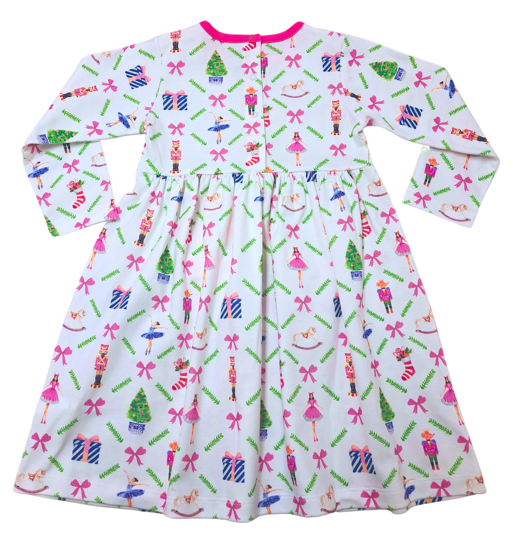 Christmas Nutcracker Girl's Pocket dress