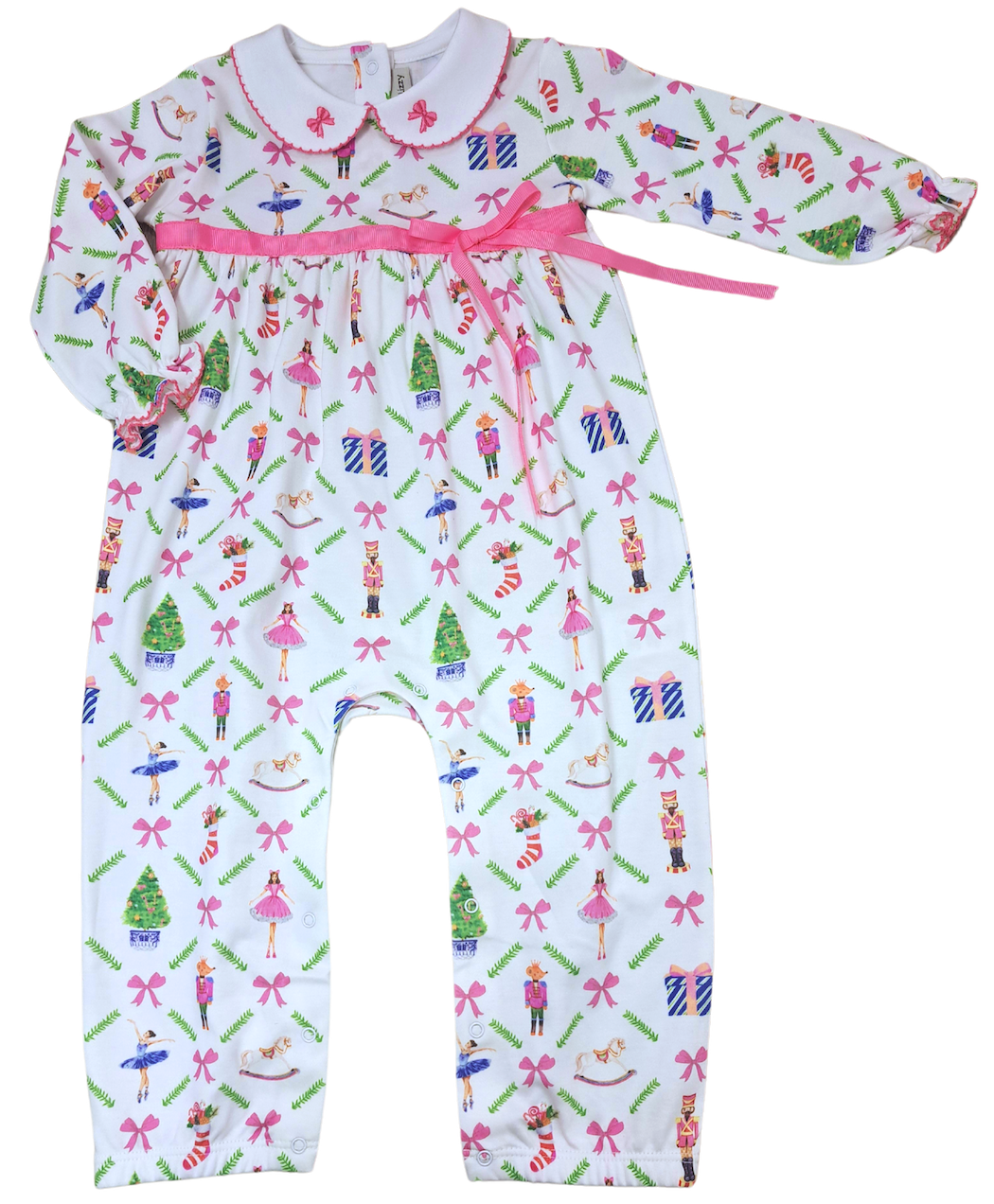Christmas Nutcracker baby girl romper