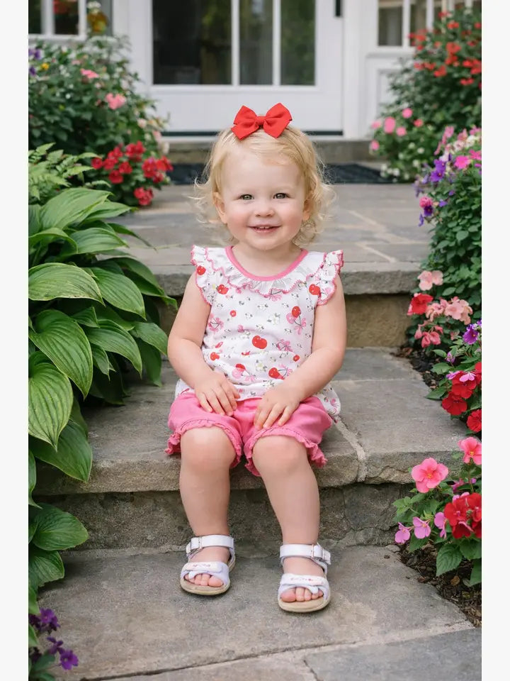 Cherries Baby Girl's Bloomer Set - Little Threads Inc. Children's Clothing