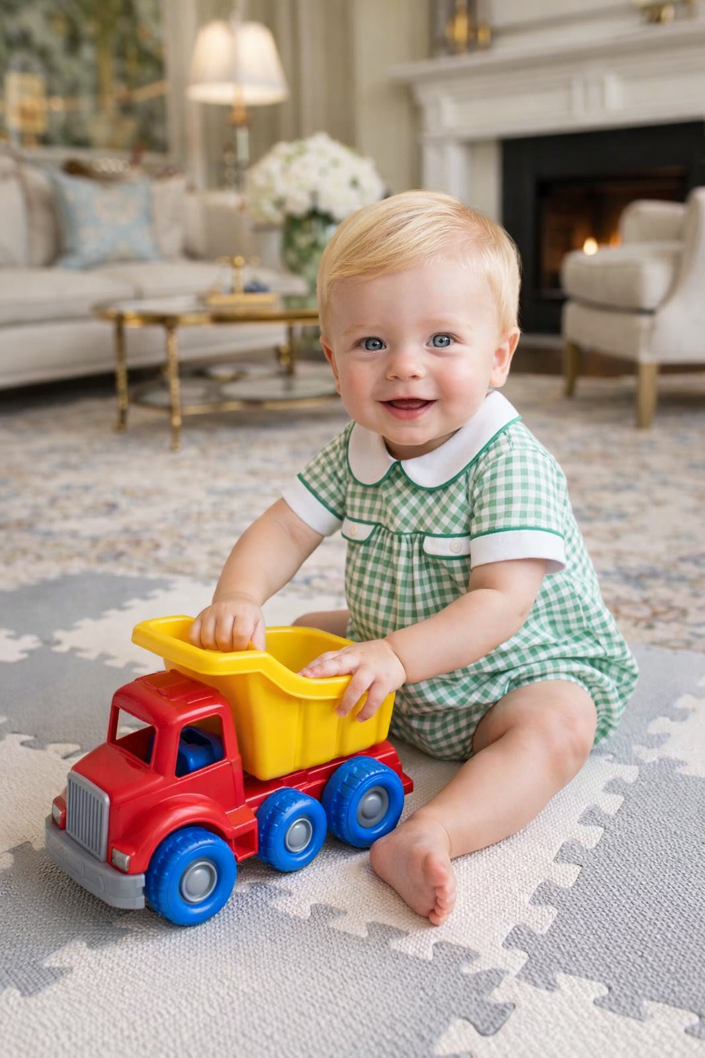 Cherries Baby Boy Bubble - Little Threads Inc. Children's Clothing