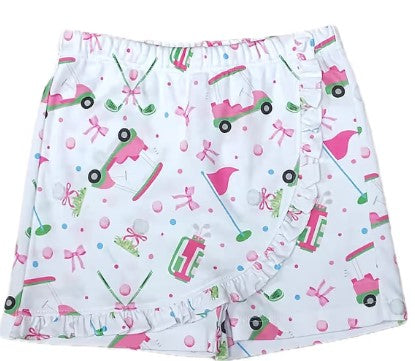 Golf Collection Printed Girl's skort - Little Threads Inc. Children's Clothing