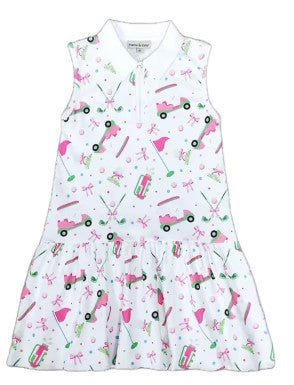Golf Collection Girl's A Line Dress - Little Threads Inc. Children's Clothing