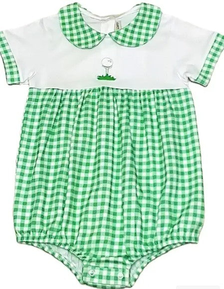 Golf Baby Boy Pima cotton romper - Little Threads Inc. Children's Clothing