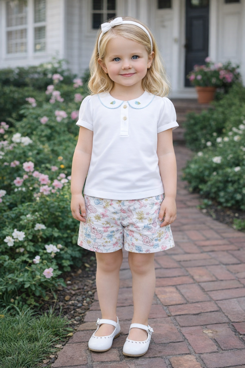 Easter Bunnies Girl's Skort Set - Little Threads Inc. Children's Clothing