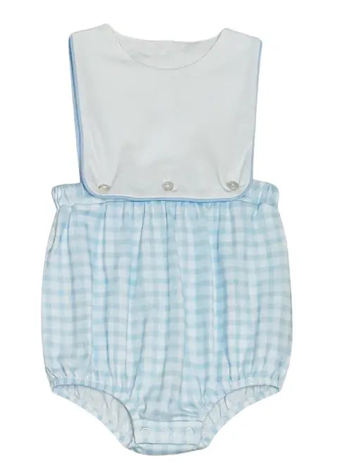 Easter Bunnies Blue Checks Baby Boy Sun Bubble - Little Threads Inc. Children's Clothing