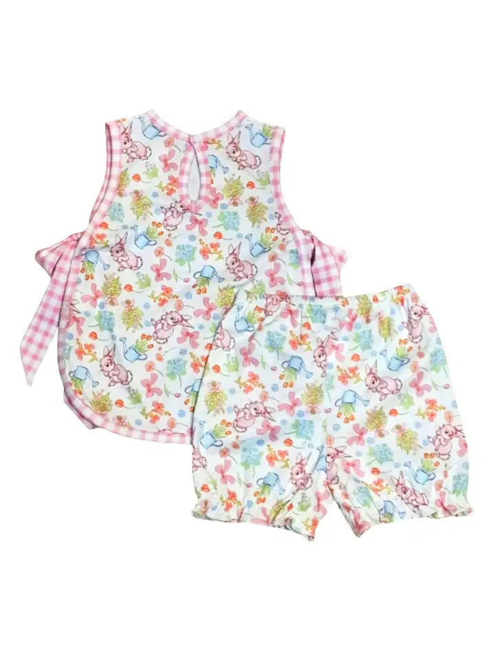 Easter Bunnies Collection Girl's Bloomer Set - Little Threads Inc. Children's Clothing