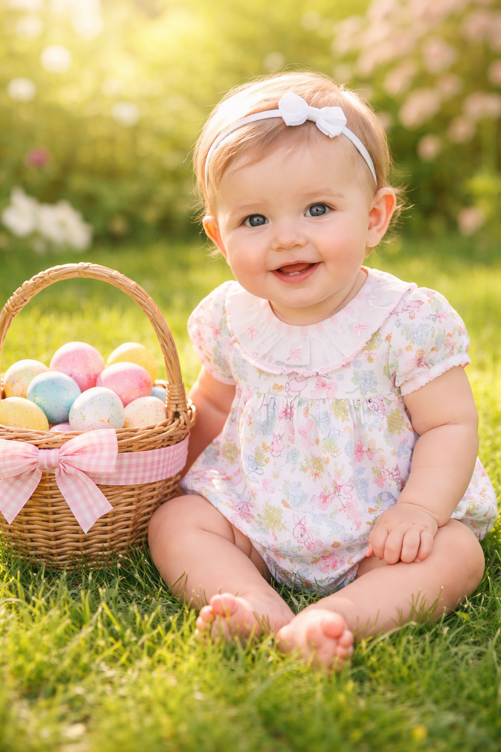 Easter Bunnies Collection Baby Girl's Bubble - Little Threads Inc. Children's Clothing