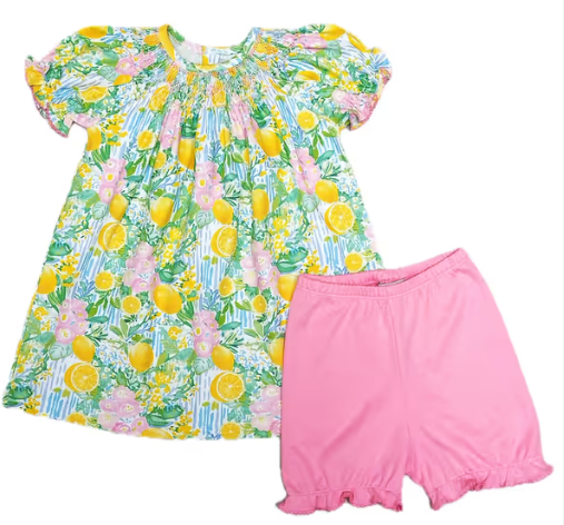 Positano Collection Smocked Girls Bishop