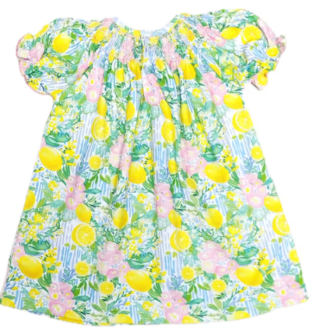 Positano Collection Smocked Girls Bishop