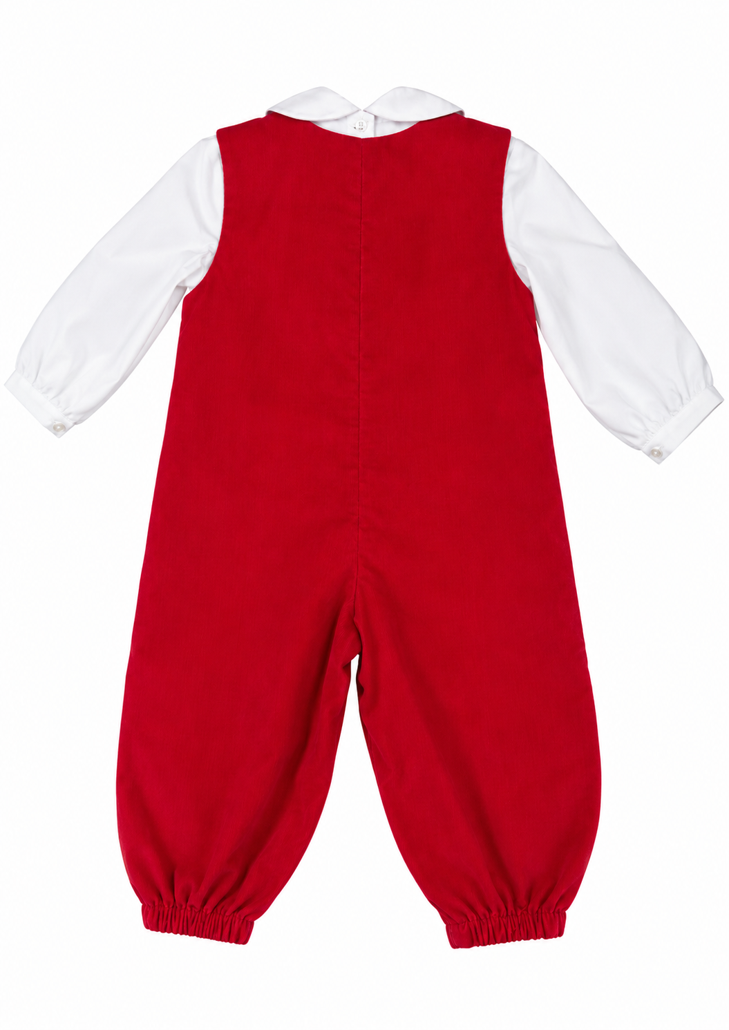 Boys Red Corduroy Overall Set - Little Threads Inc. Children's Clothing