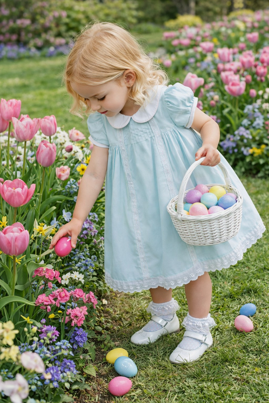 Classic Mint Embroidered Fabric Float Dress - Little Threads Inc. Children's Clothing