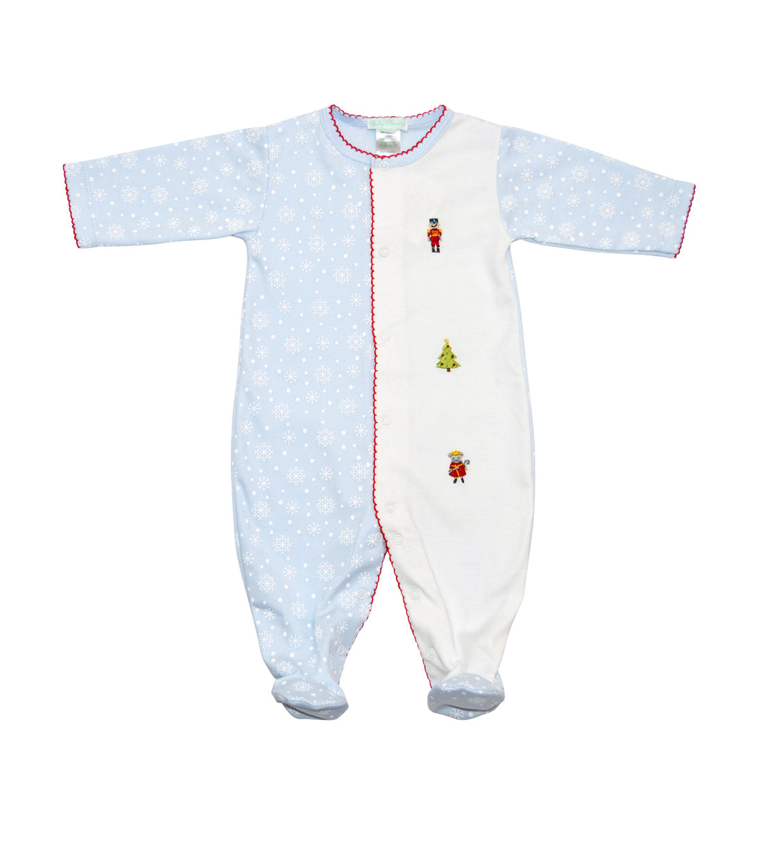 Baby Boy's Christmas Snowflake Nutcracker Footie - Little Threads Inc. Children's Clothing