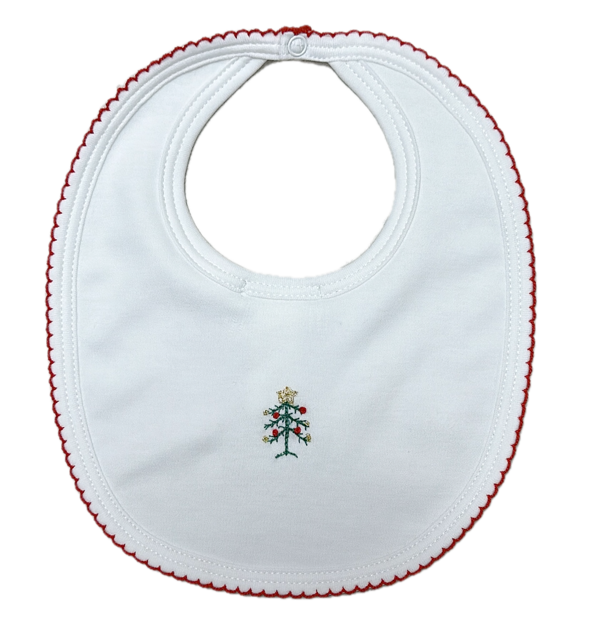 Baby Girl's "Christmas Teddy Bear" Bib - Little Threads Inc. Children's Clothing
