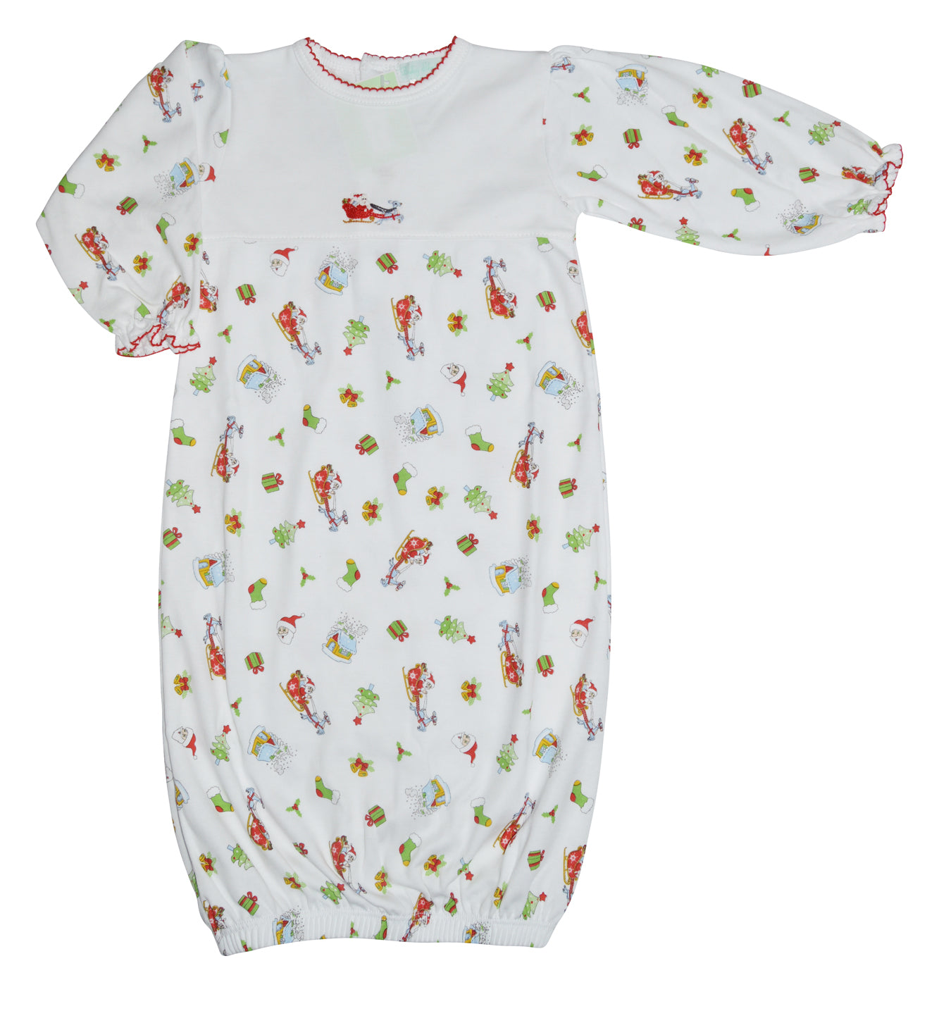Baby Girl's Santa On The Way Daygown - Little Threads Inc. Children's Clothing