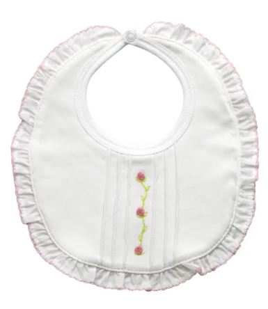 Feathers & Rose Buds Pima Cotton Baby Bib