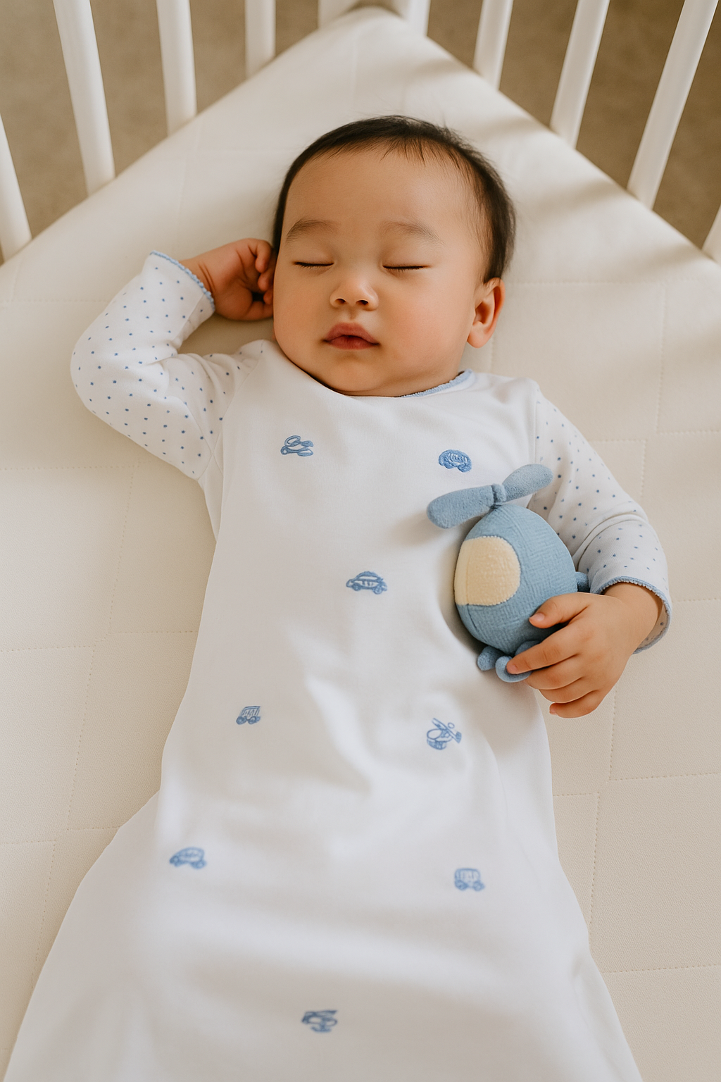 Baby Boy's Pima Cotton "Transport" Gown