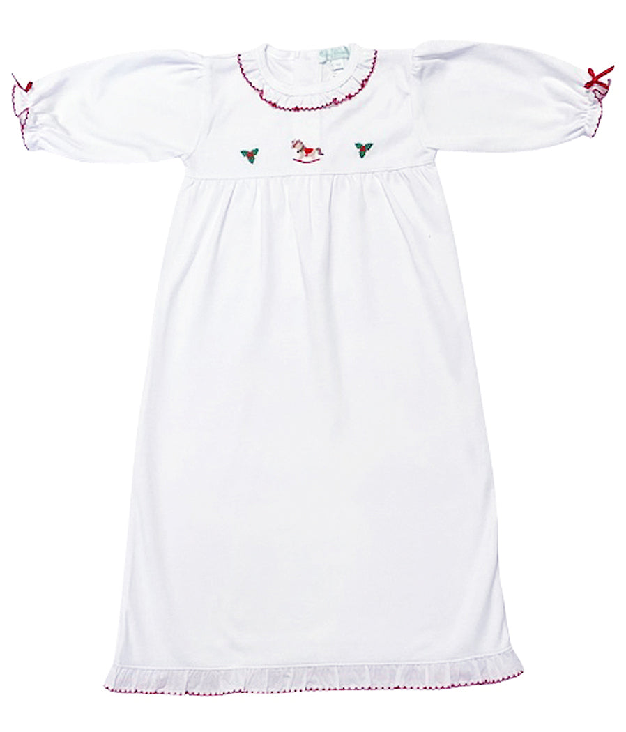 Christmas Rocking Horse Girl Gown