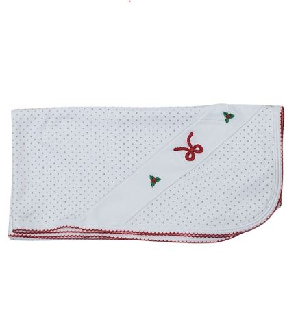 Polka Dot Christmas Blanket