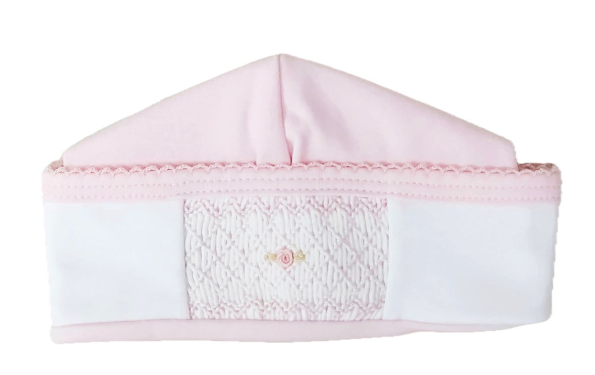 Classic Pink Smocked Hat