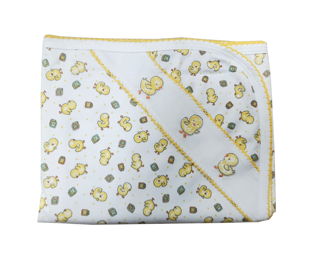Yellow Duckies Print Blanket - Little Threads Inc. Children's Clothing
