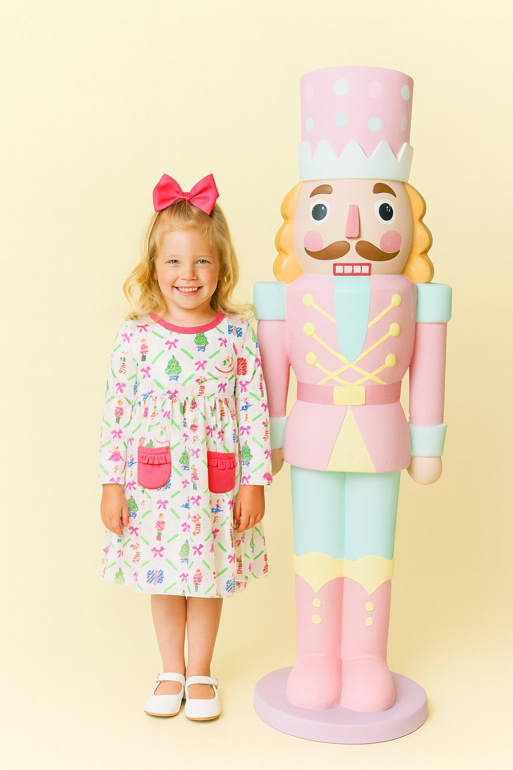 Christmas Nutcracker Girl's Pocket dress