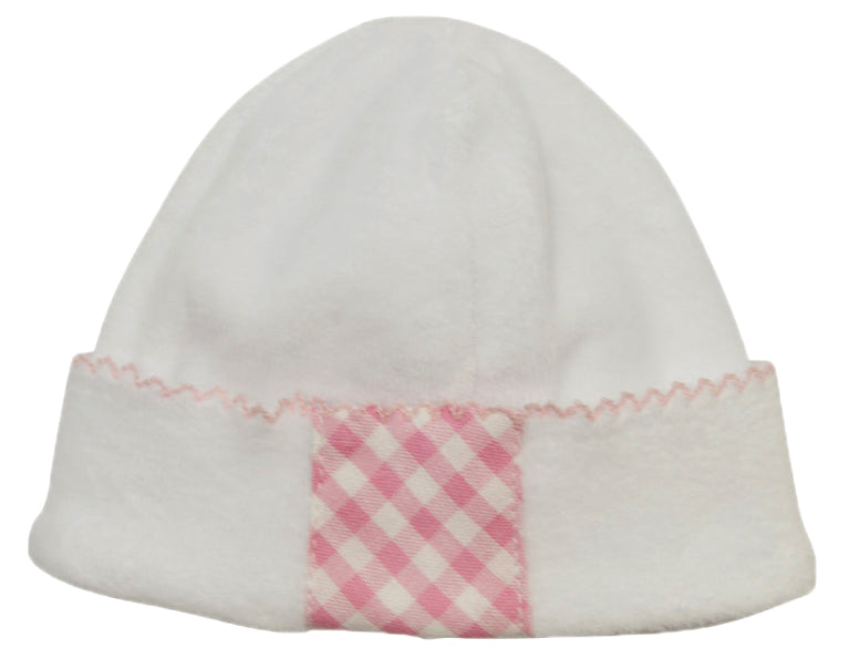 Baby Girl's White and Pink Checkered Velour Set - Little Threads Inc. Children's Clothing