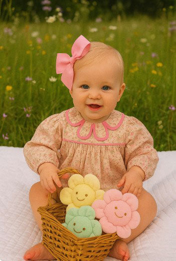Petal collar baby girl bubble Cameron Collection