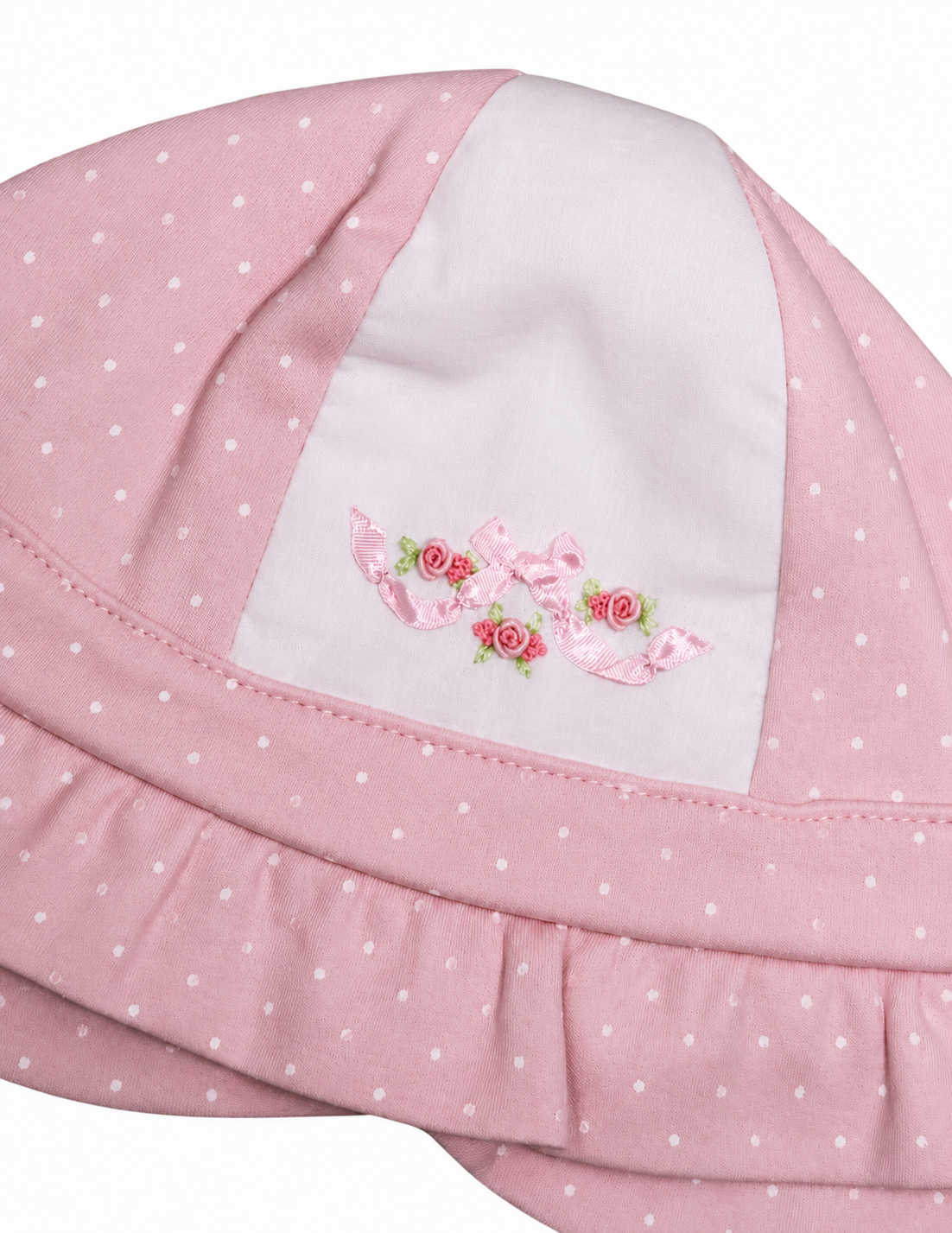 Sunhat Baby Girl Bundle -Strawberries, pink dots and blue stripes