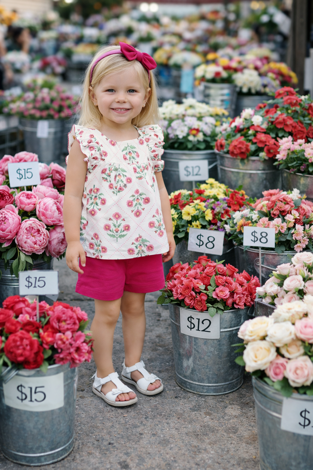 Madison Girls Floral Short Set - Little Threads Inc. Children's Clothing