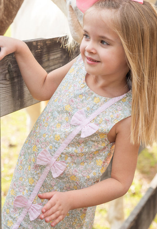 Spring Again Floral A line dress - Little Threads Inc. Children's Clothing