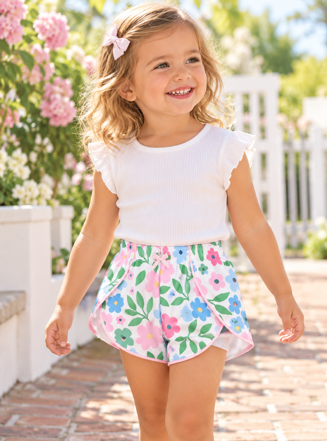 Floral Shorts - Little Threads Inc. Children's Clothing