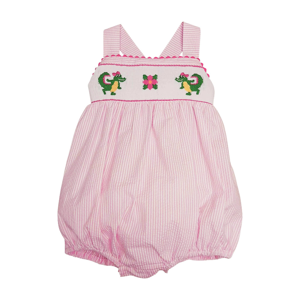 Baby Girl's "Alligators" Romper - Little Threads Inc. Children's Clothing