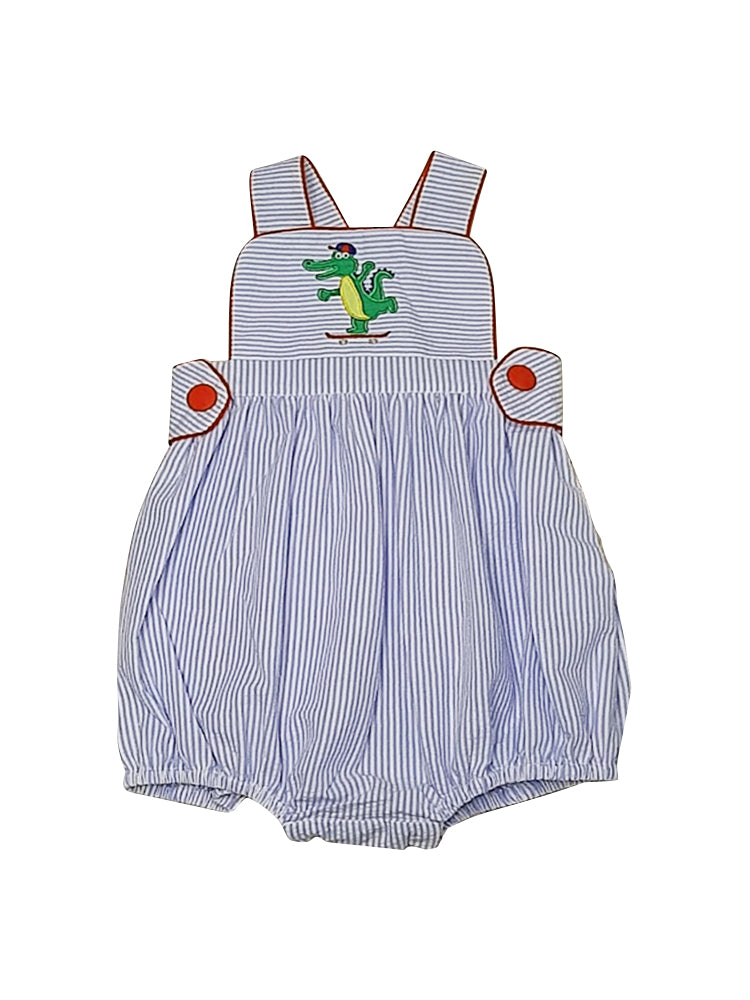 Alligator applique boys's sun bubble - Little Threads Inc. Children's Clothing
