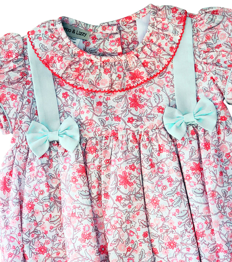Baby Girl's "Peggy & Tom" Floral Bubble - Little Threads Inc. Children's Clothing