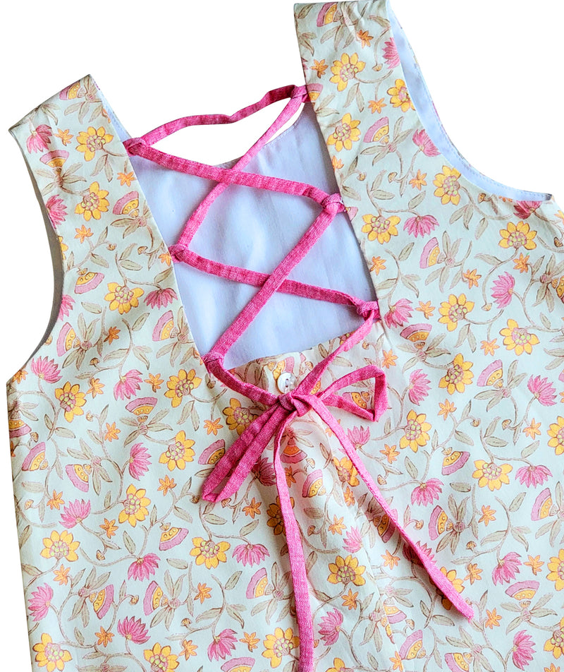 Tessa Collection Floral A line Girl's dress - Little Threads Inc. Children's Clothing