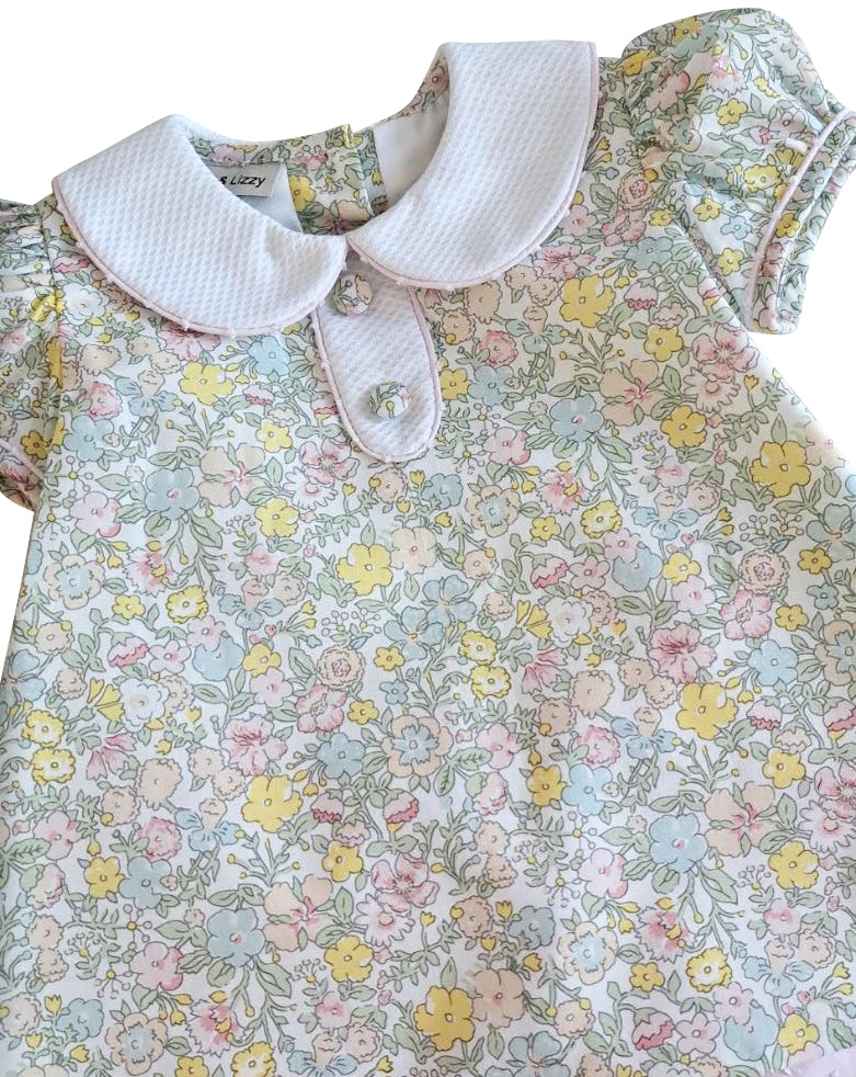 Spring Again Floral 2 pc baby girl bloomer set - Little Threads Inc. Children's Clothing