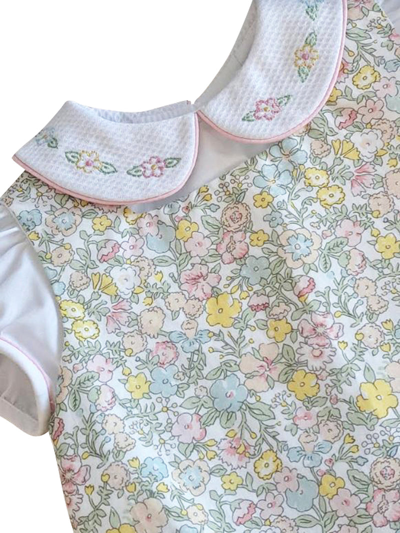 Spring Again Floral baby girl romper - Little Threads Inc. Children's Clothing