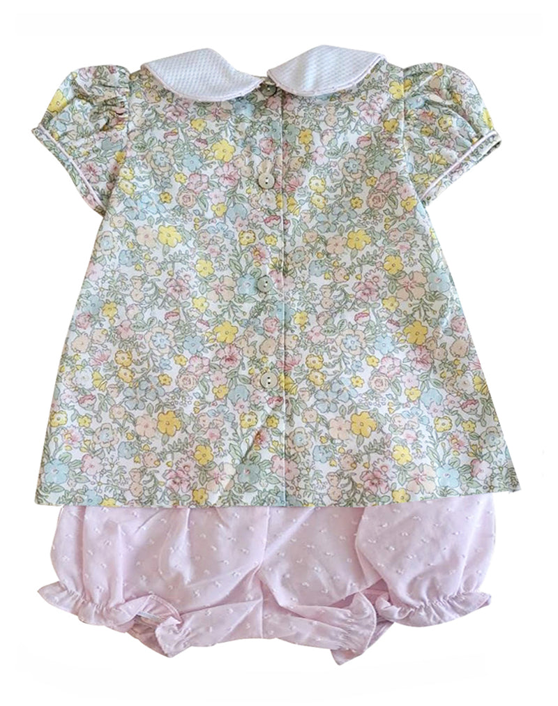 Spring Again Floral 2 pc baby girl bloomer set - Little Threads Inc. Children's Clothing
