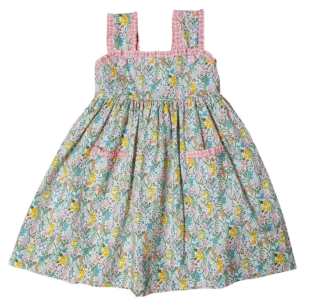 Adrian Floral Girls Dress - Little Threads Inc. Children's Clothing
